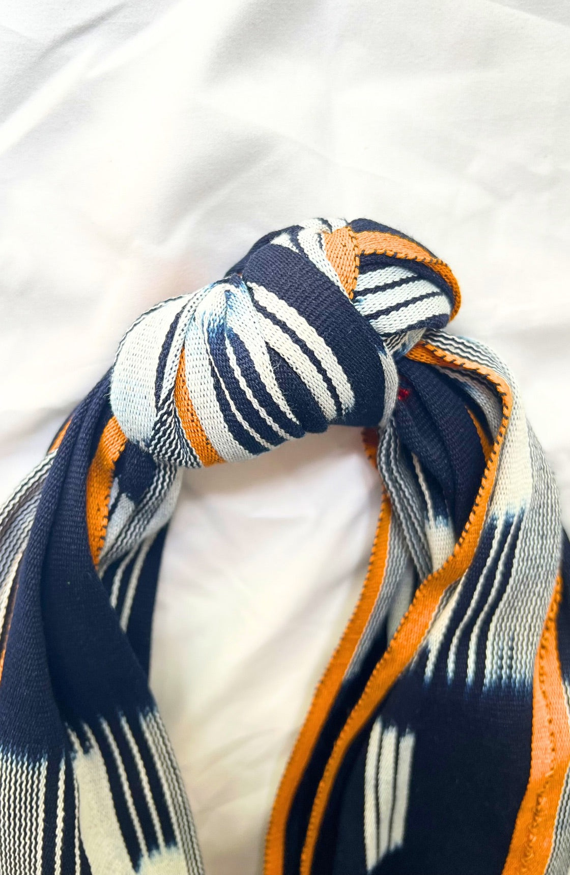 Cabas Kôkô — Tissu Baoulé tissé à la main Bleu