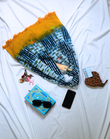 Cabas Kôkô — Tissu Baoulé tissé à la main Tiedye