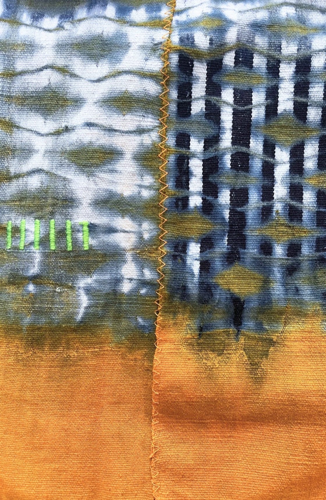 Cabas Kôkô — Tissu Baoulé tissé à la main Tiedye
