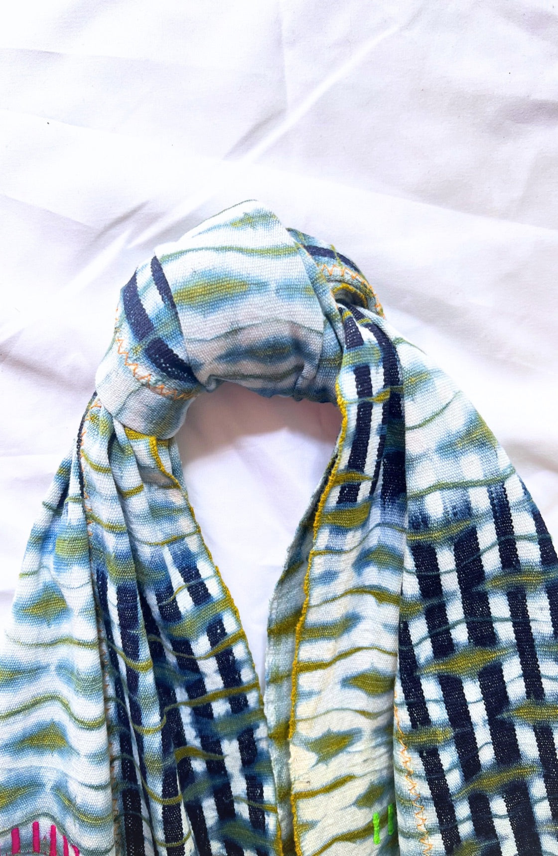 Cabas Kôkô — Tissu Baoulé tissé à la main Tiedye