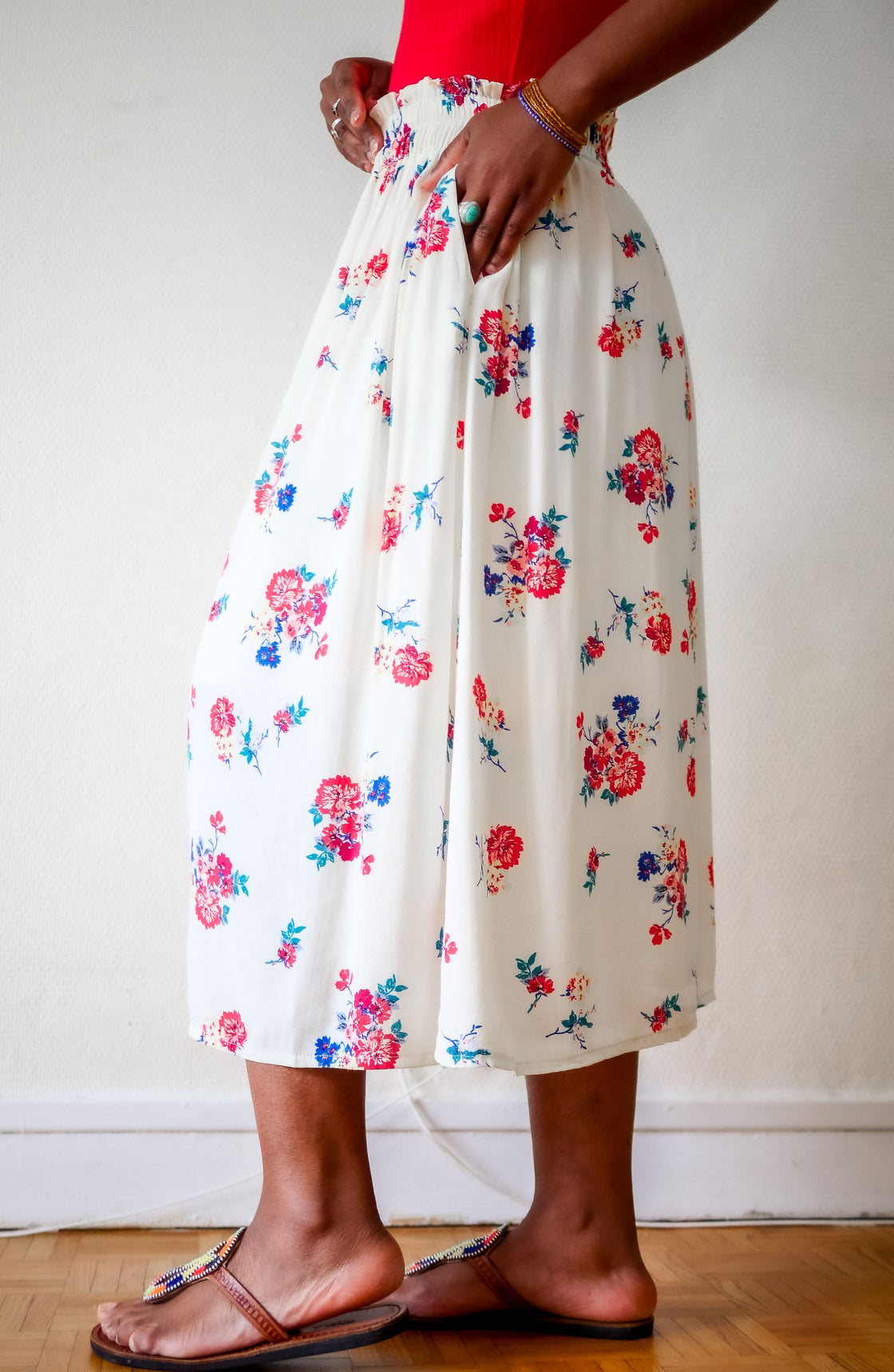 Jupe midi en viscose - Fololo
