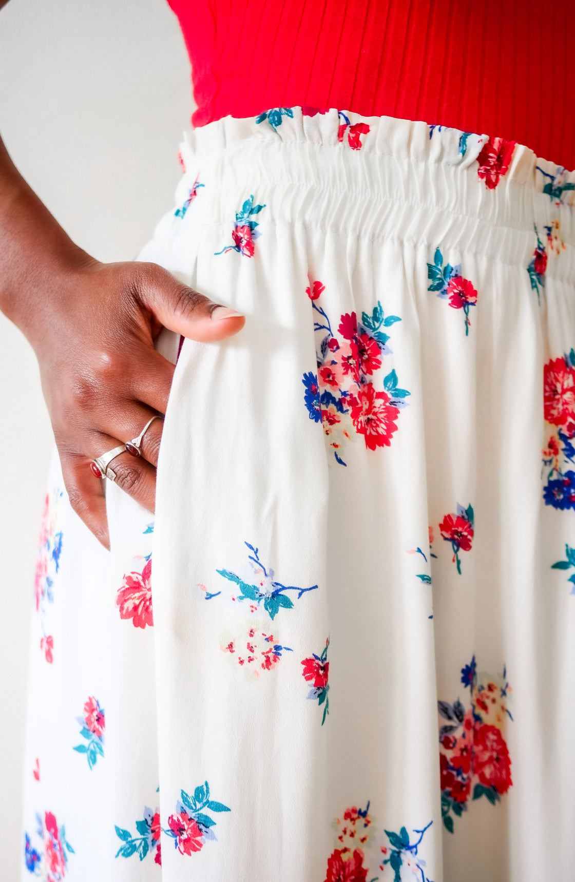 Jupe midi en viscose - Fololo