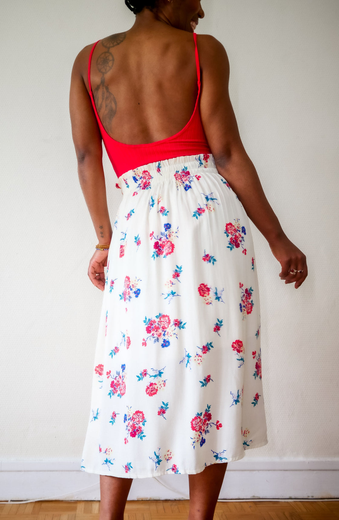 Jupe midi en viscose - Fololo