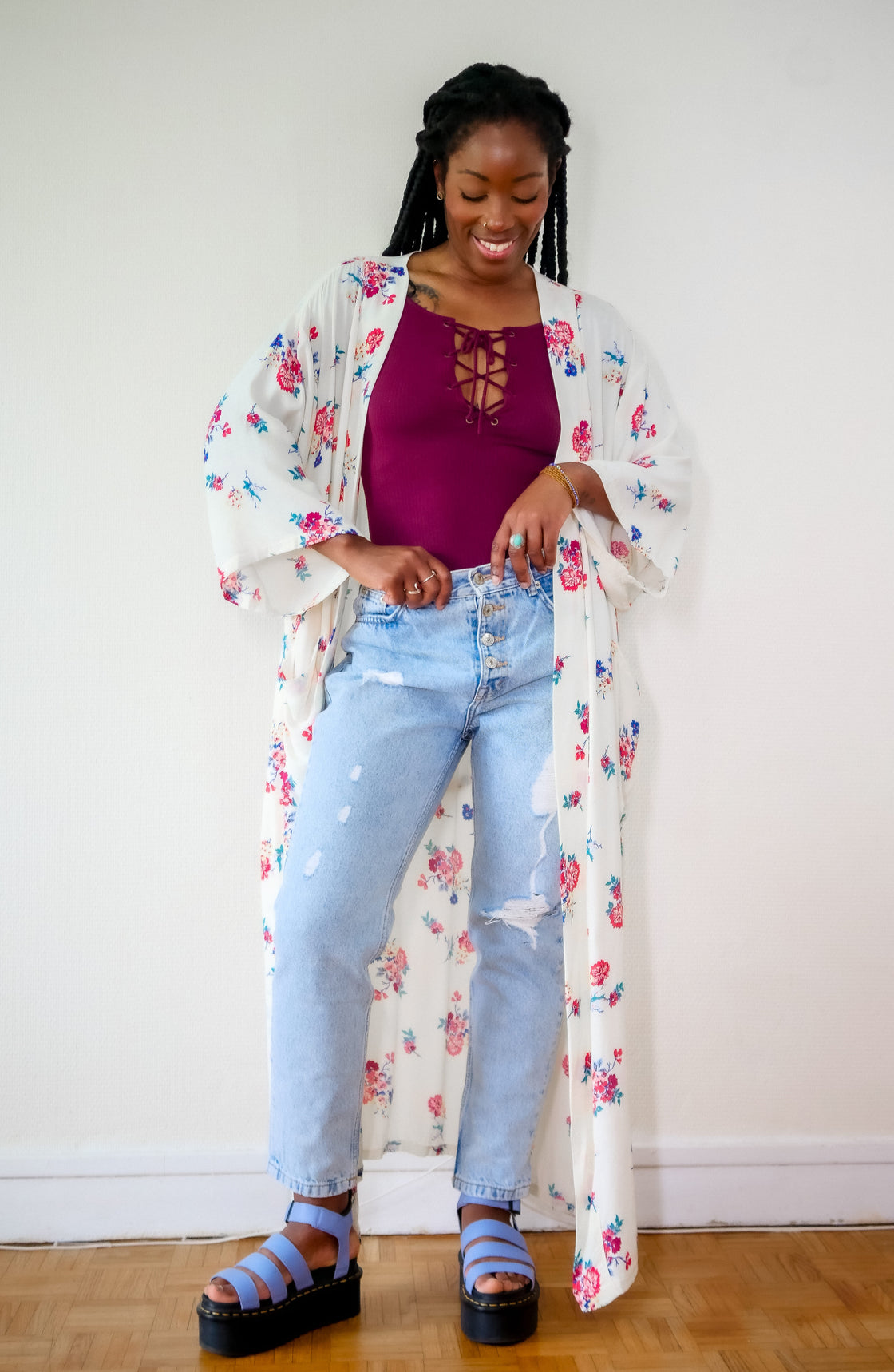 Kimono maxi long Fololo