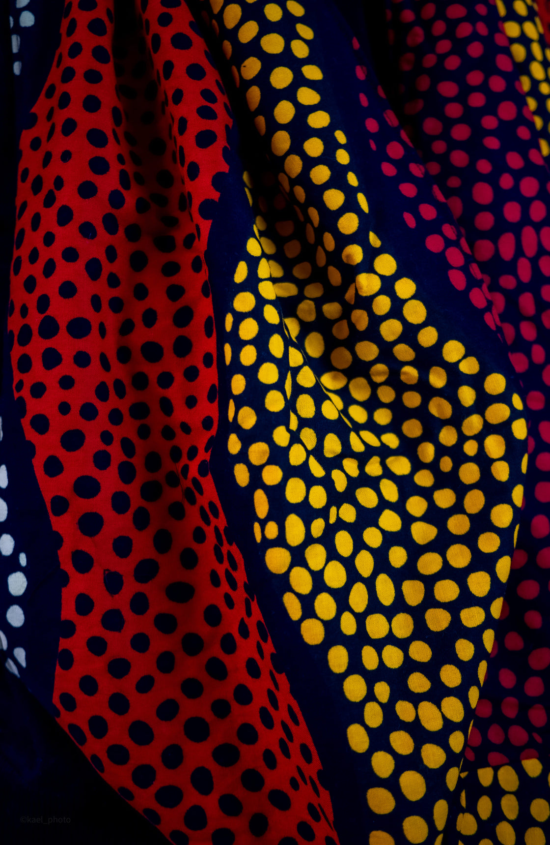 Snood wax Pois rouge