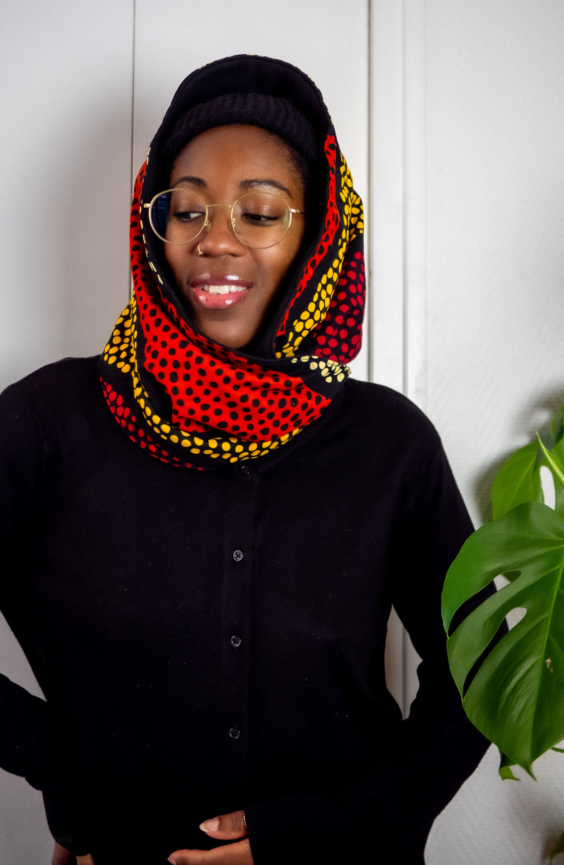 Snood wax Pois rouge