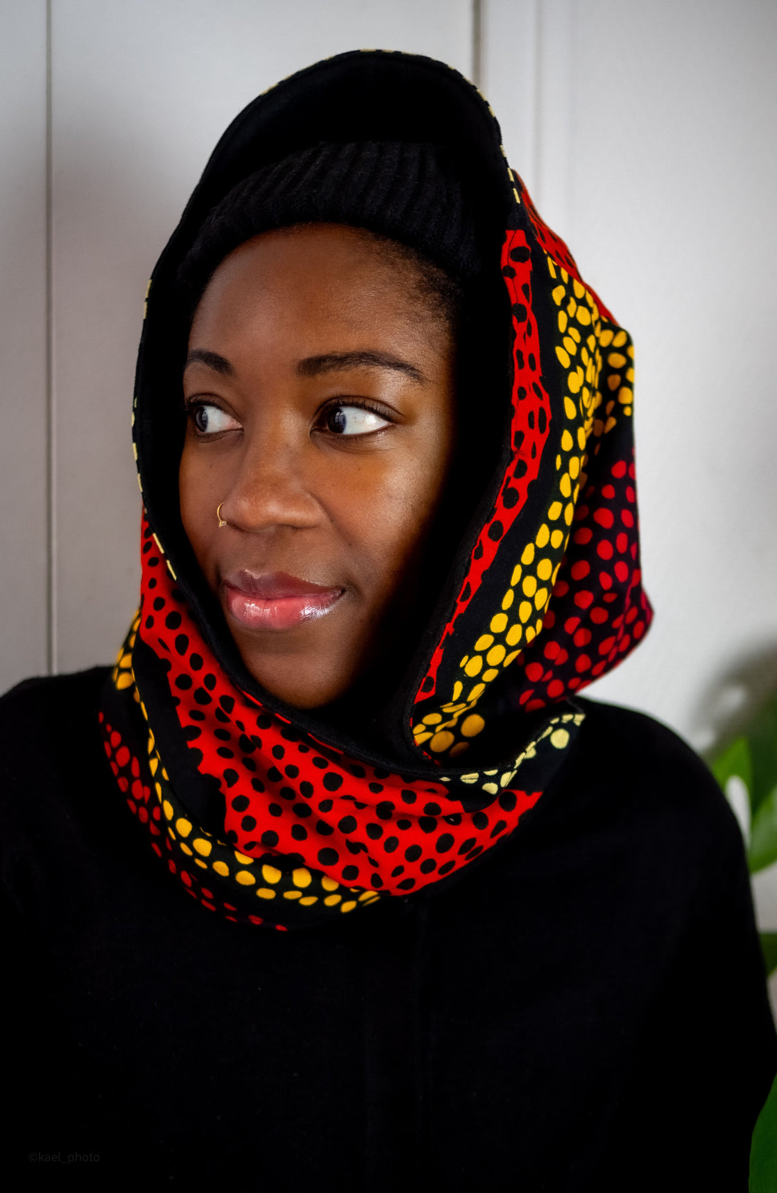Snood wax Pois rouge