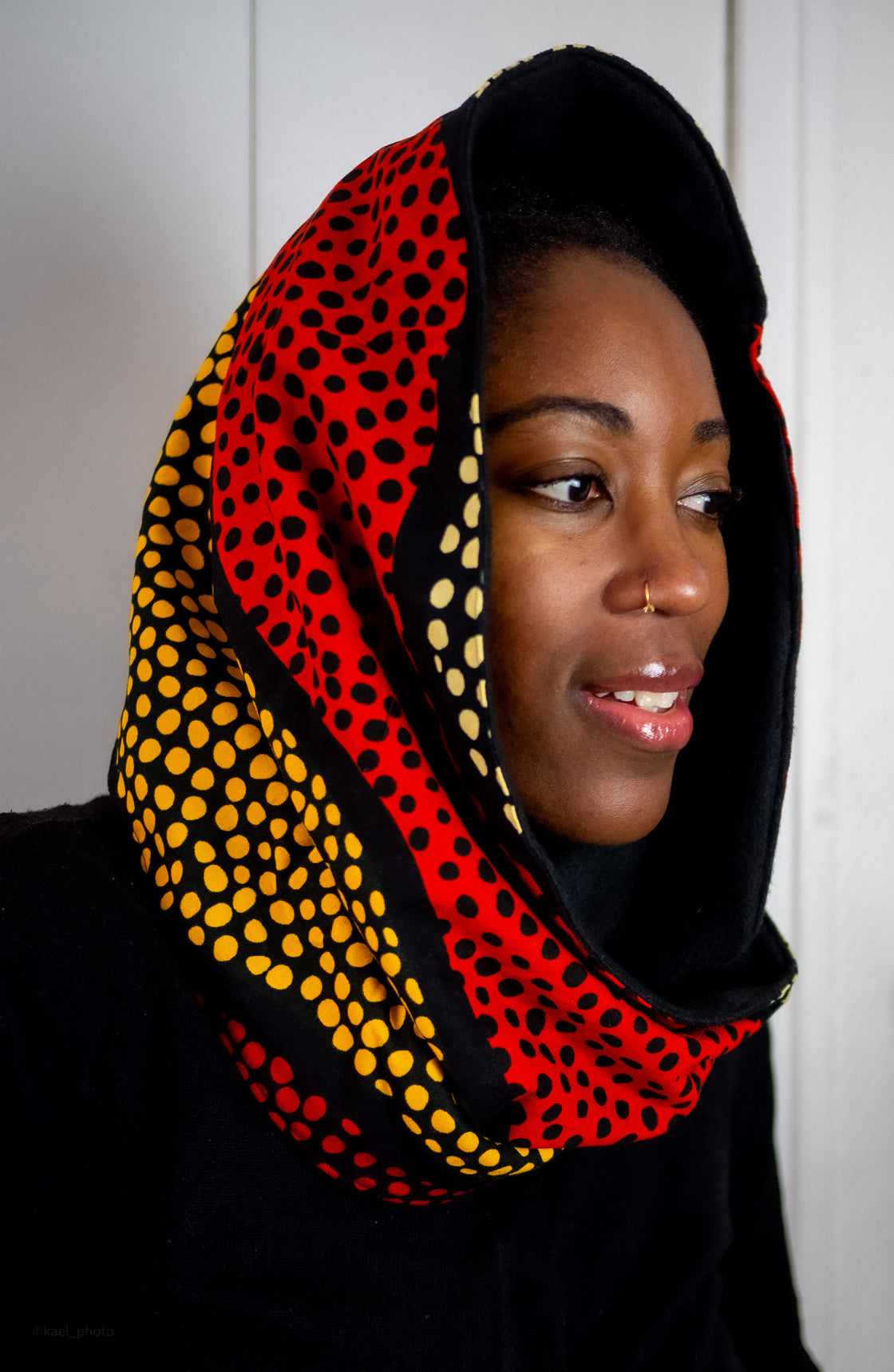 Snood wax Pois rouge