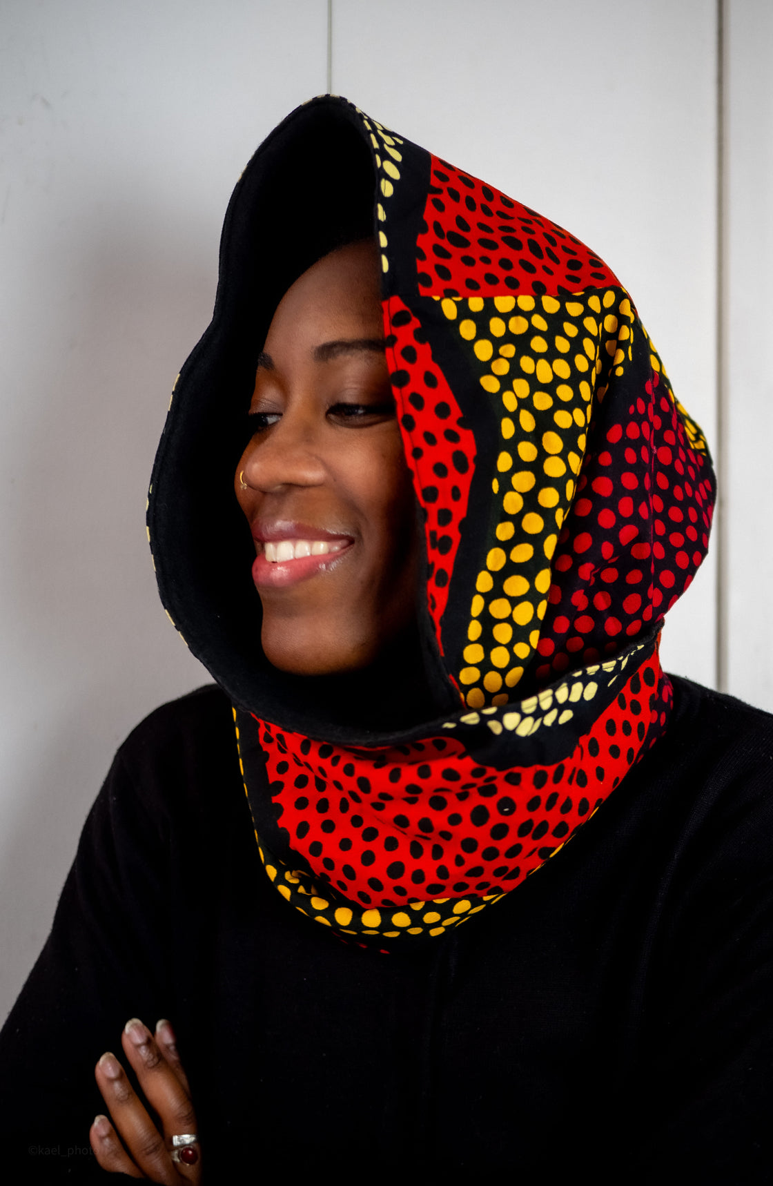 Snood wax Pois rouge