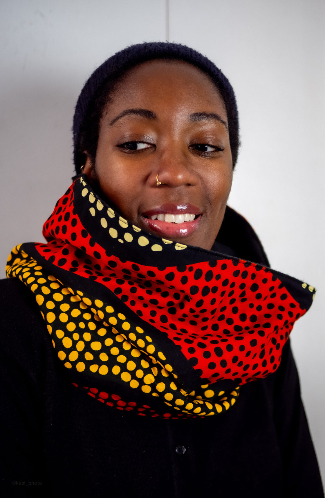 Snood wax Pois rouge