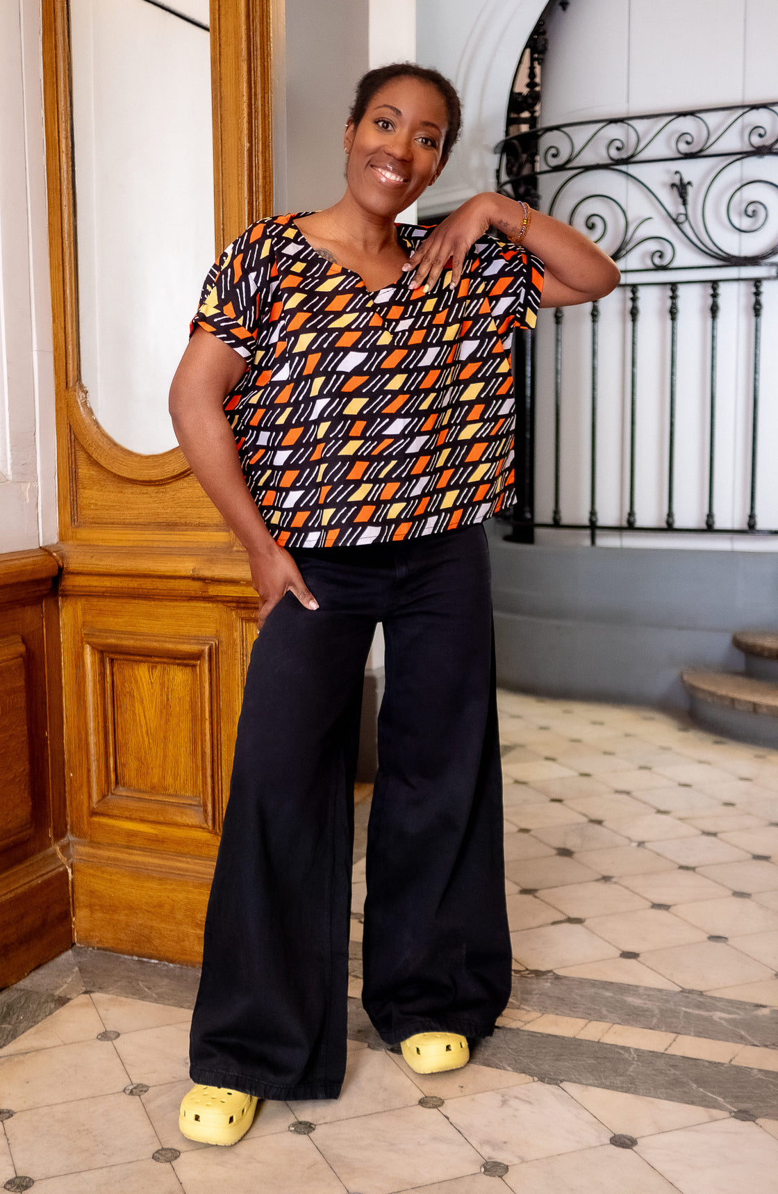 Blouse wax  Foutika - Bogo Noir