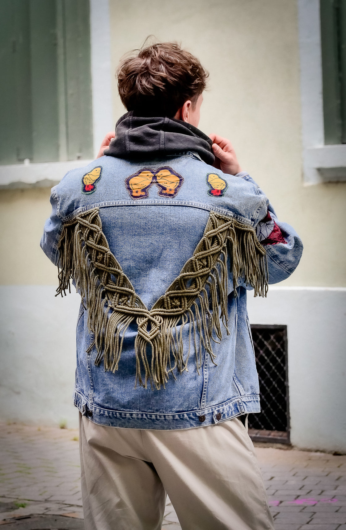 Veste en jean upcyclé - Coq