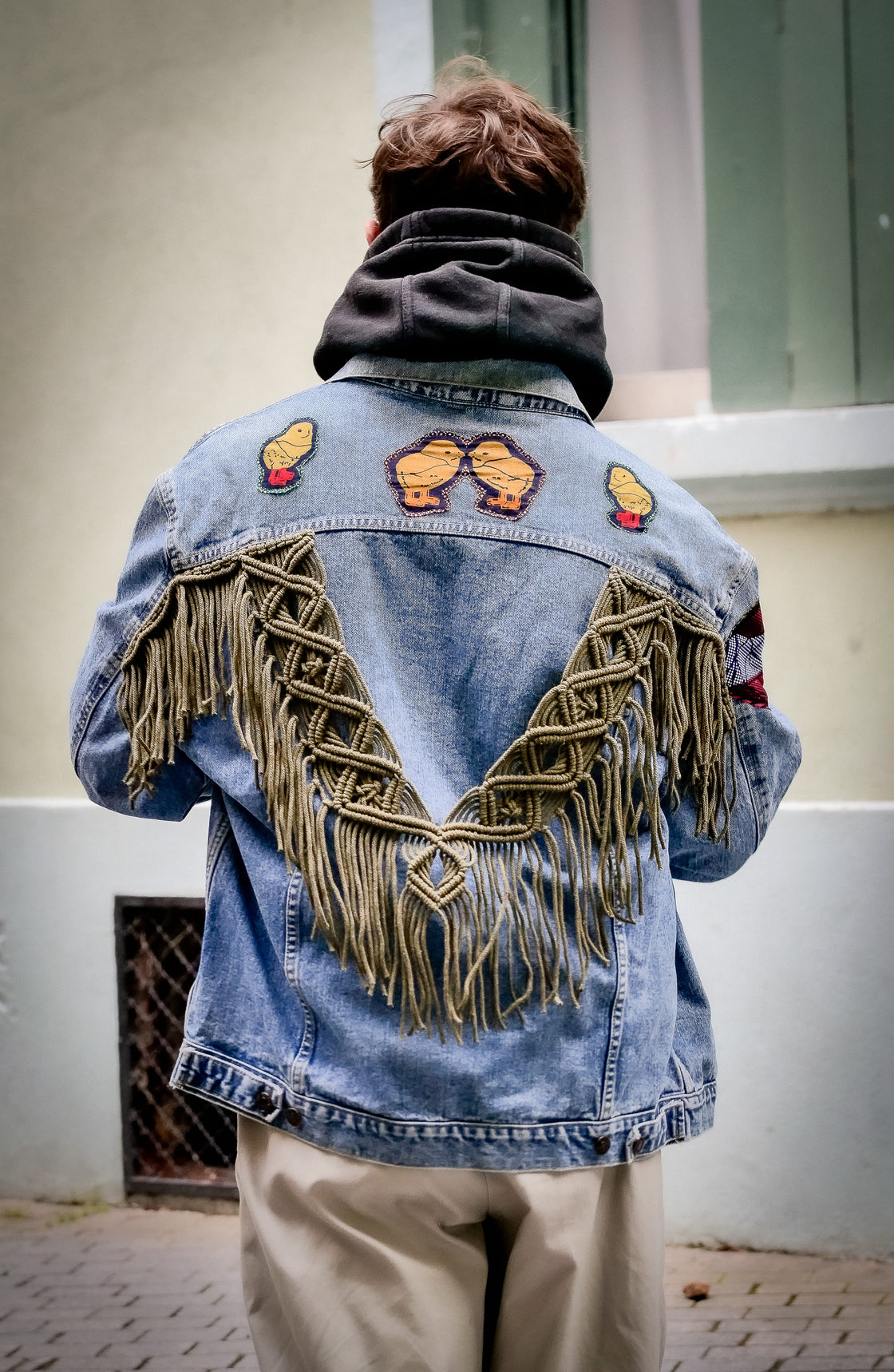 Veste en jean upcyclé - Coq
