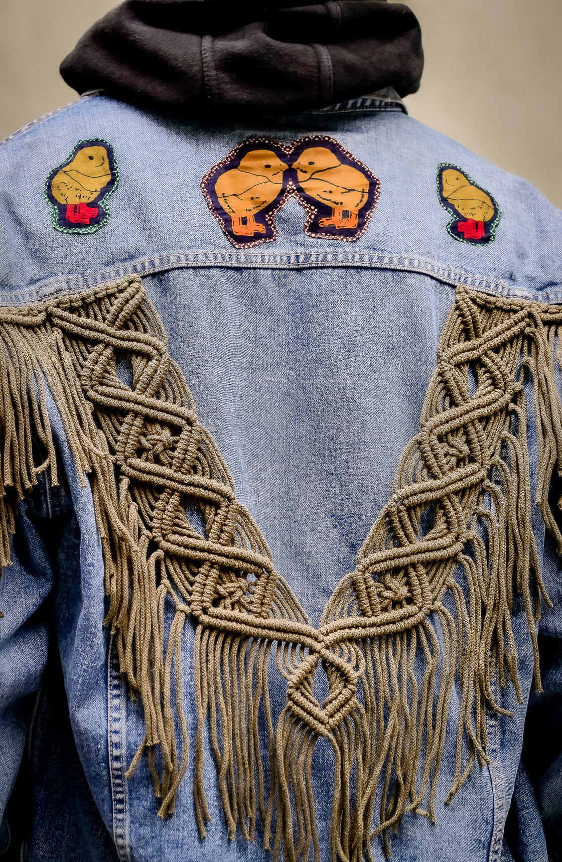 Veste en jean upcyclé - Coq
