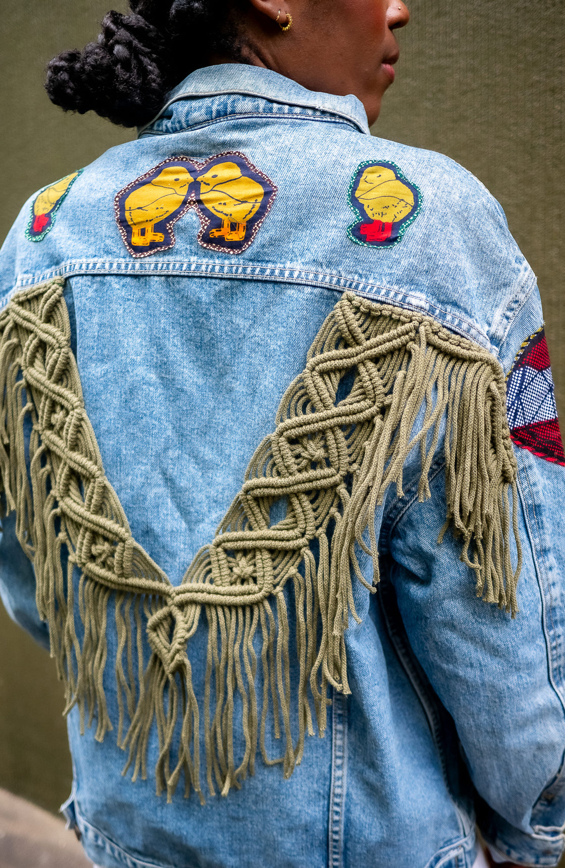 Veste en jean upcyclé - Coq