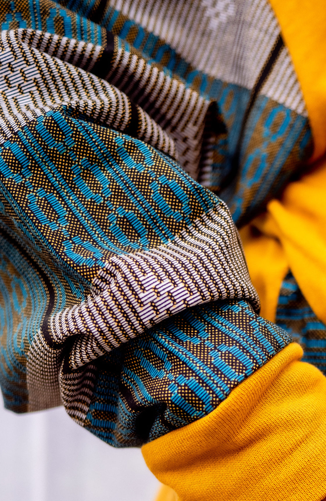 Hoodie wax Moutima Jaune