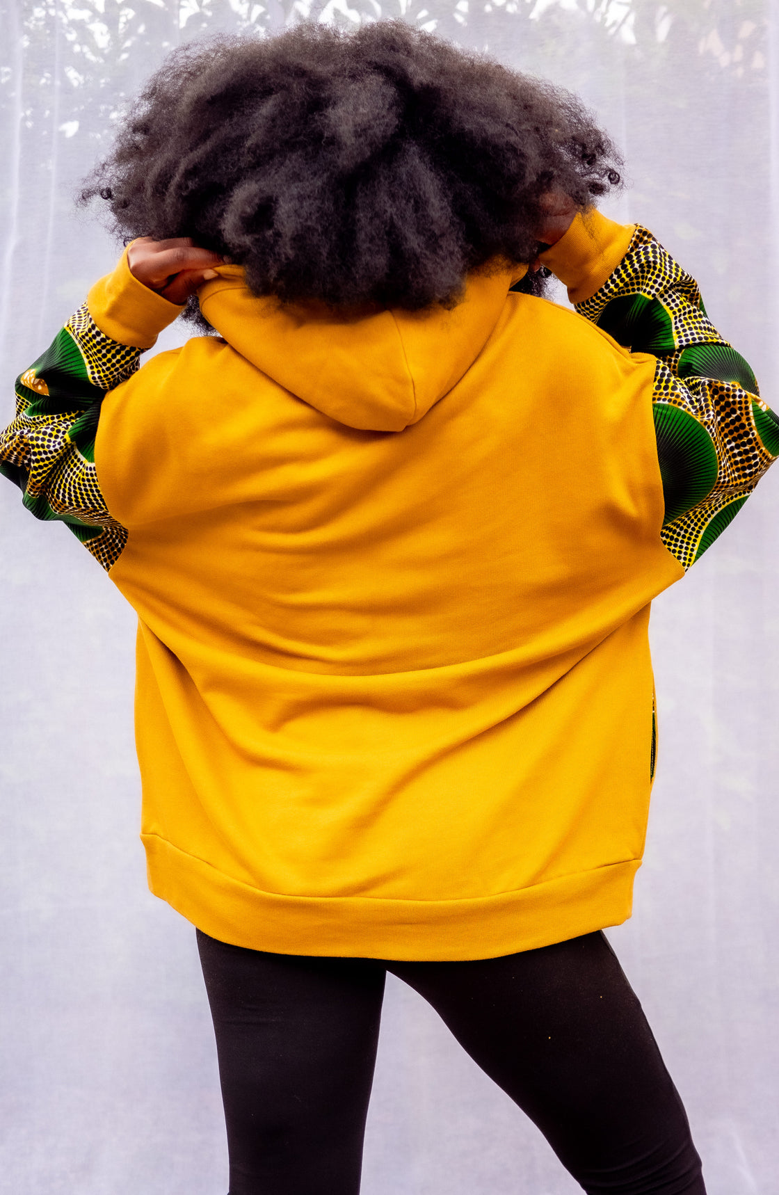 Hoodie wax Moutima Jaune Pondu