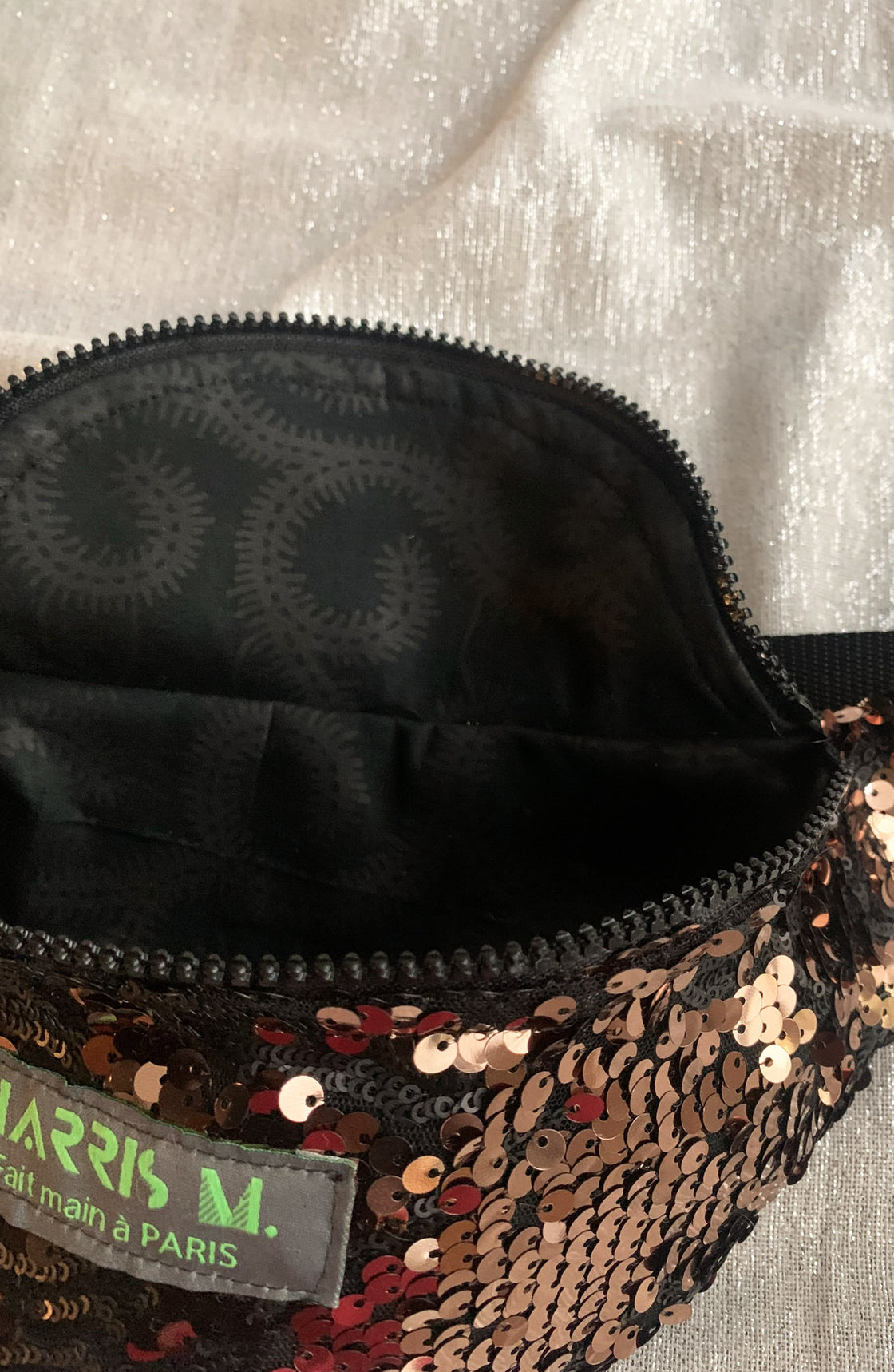 Sac Banane Sequin cuivré