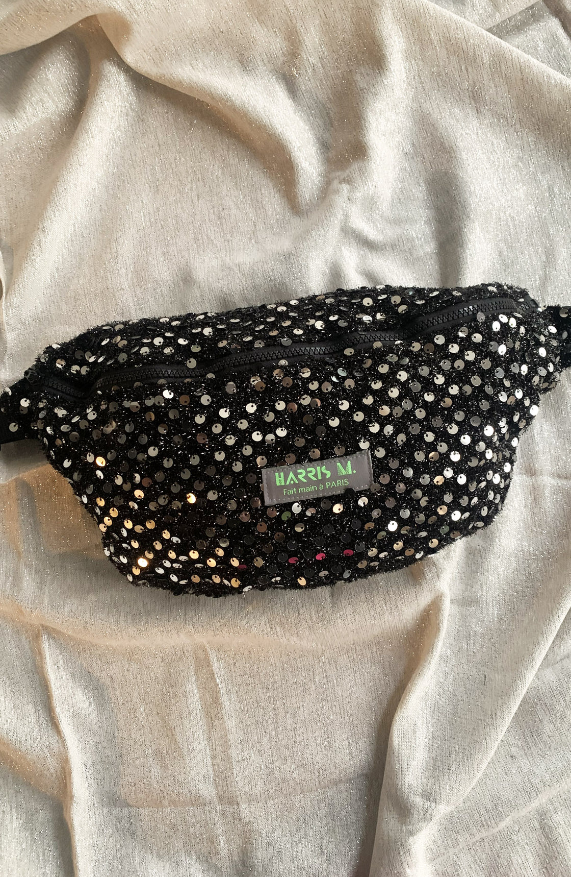 Sac Banane Sequin noir XL