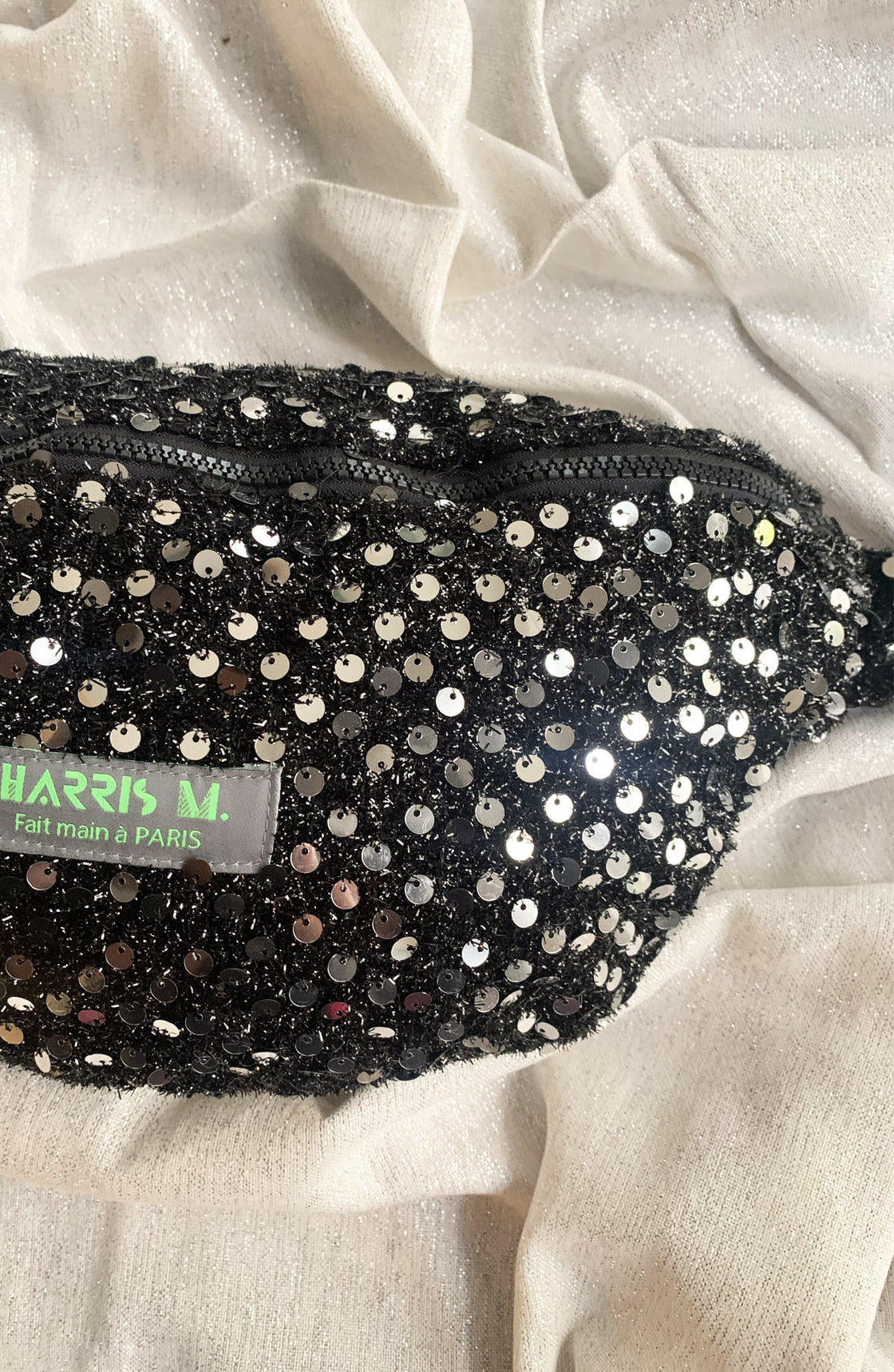 Sac Banane Sequin noir XL