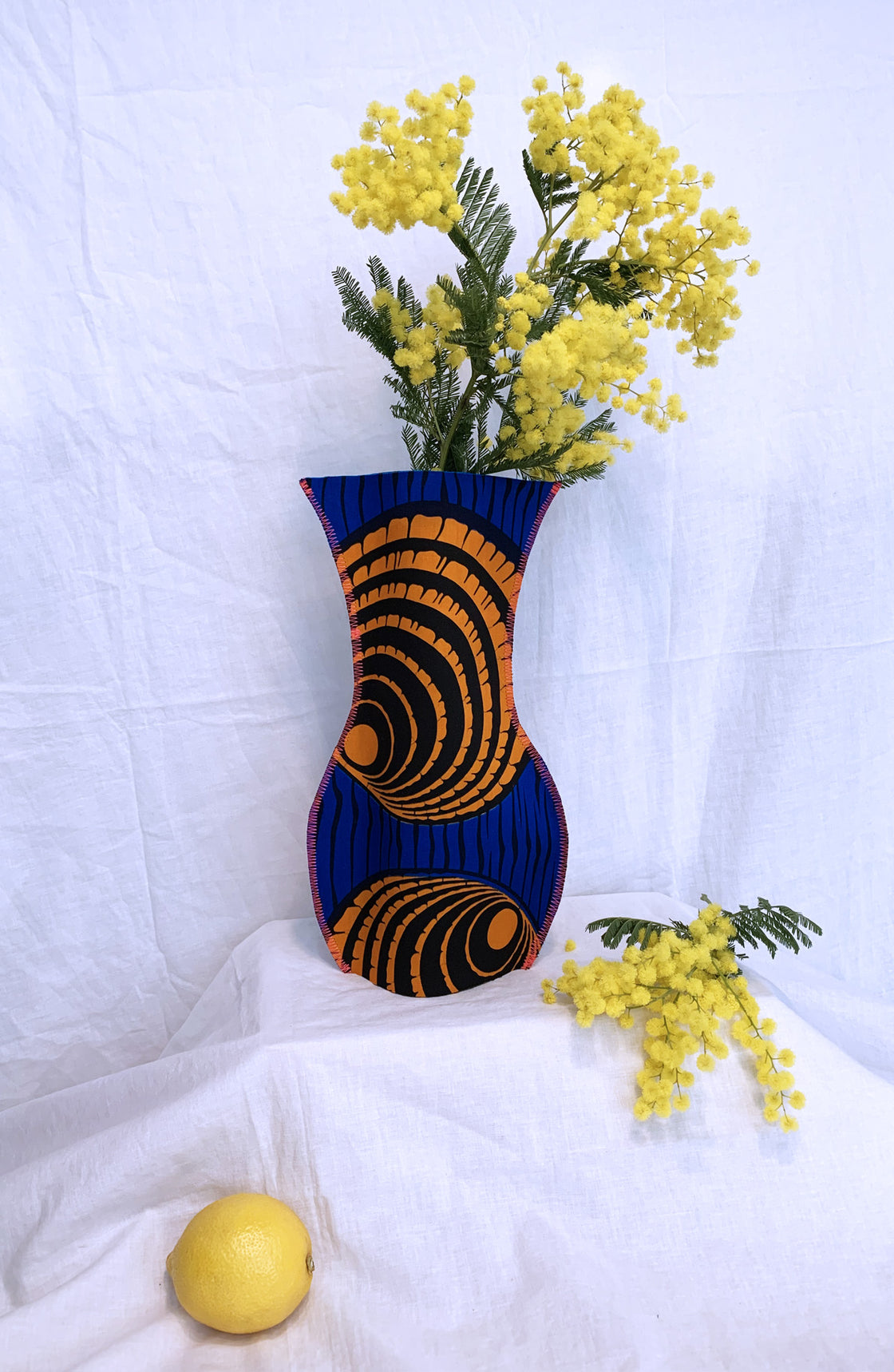 Cache vase - Cerles bleu Mochi