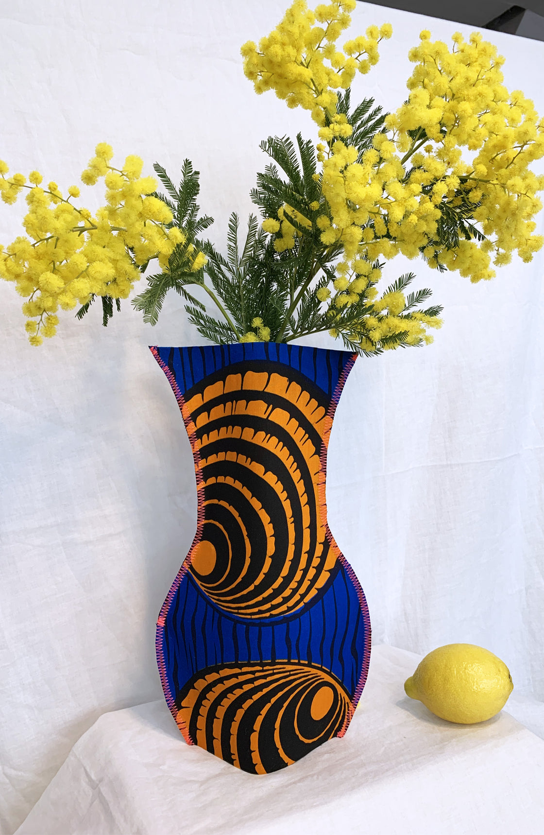 Cache vase - Cerles bleu Mochi