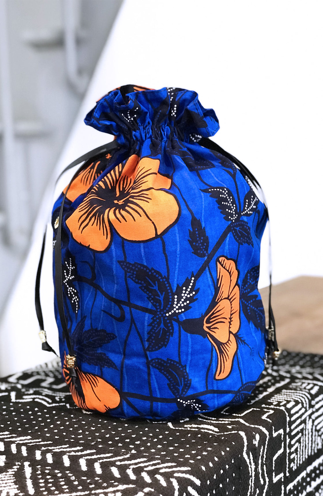 Sac Huguette Hibiscus Bleu